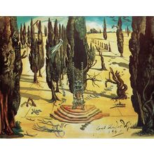 Salvador Dali - Tristan and Isolde set 1941 Poster Canvas Movie Film Print A0 A1