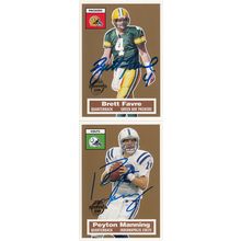 BRETT FAVRE & PEYTON MANNING AUTO 2005 PACKERS & COLTS HOF SUPER BOWL CHAMPIONS