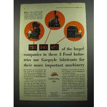 1931 Gargoyle Lubricating Oils Ad - For Machinery