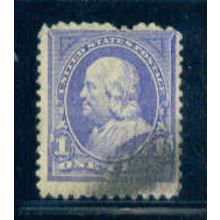 Used 247 1c Benjamin Franklin Average Plus M02720