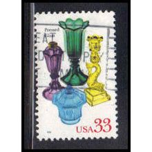 Used 3327 33c Pressed Glass Very Fine KA5033