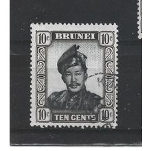 Brunei.SG106 10c Sultan Omar Ali Saifuddin.Fine Used.Aug25a