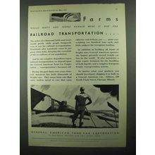 1931 General American Tank Car Ad - Farms Waste