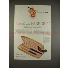 1949 Parker Aero-metric 51 Pen Ad - Clever to Choose!!