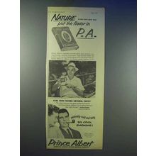 1955 Prince Albert Tobacco Ad - Nature Put Flavor In