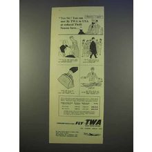 1955 TWA Airlines Ad - Reduced Thrift Season Fares
