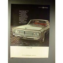 1965 Chrysler Imperial Car Ad - Incomparable!