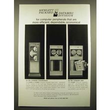 1966 Hewlett-Packard Datamec D 2020, 3030 and 3029 Computer Tape Units Ad