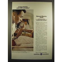 1966 General Electric Ad - Saving Minutes when Life's at Stake