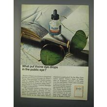 1966 Visine Eye Drops Ad - In the Public Eye?