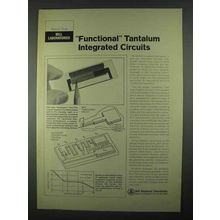 1967 Bell Telephone Ad - Functional Tantalum Circuits