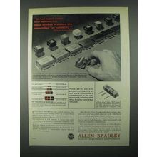 1967 Allen-Bradley Hot Molded Resistors Ad - Unmatched