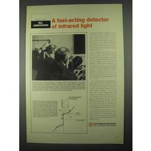 1967 Bell Telephone Ad - Detector of Infrared Light