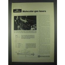 1967 Bell Telephone Ad - Molecular-gas Lasers