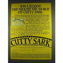 1978 Cutty Sark Scotch Ad - Trip Around the World