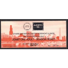 Event Single Day Ticket AMERIPEX '86 Box0305