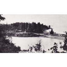 Harbour Bayfield Wisconsin BC Vintage Real Photo Canada Postcard