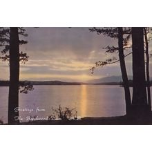 Sunset At The Beechwood Dam NB Canada Postcard