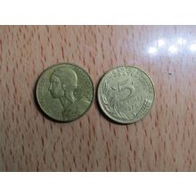 France Republic 1986 5 Centimes Coin