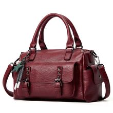 Ladies' Large Capacity Crossbody Bag Shoulder Bag Red