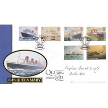 Captain Ian McNaught QE2 Ship Master Queen Mary Hand Signed FDC