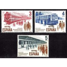 España. 1980. Mi # 2452 / 54. Transportes Colectivos. Public Transports