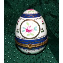 PORCELAIN VINTAGE DECORATIVE JEWELRY EGG STORAGE