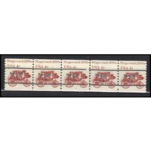 1898Ab 4c Stagecoach Fine MNH Dry Gum PNC 6/5 Line Gap AA0114