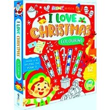 With Stackable Snowman Crayons I Love Christmas Colouring
