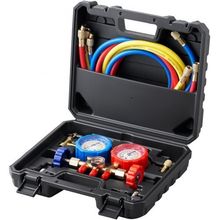 AC Gauge Set - 3 Way AC Manifold Gauge Set for R134A R22 R12 R502 Refrigeran...