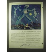 1948 John Hancock Insurance Ad - Rootin Tootin Dream