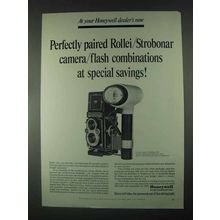 1967 Honeywell Rolleiflex 3.5 Camera, 660 Flash Ad