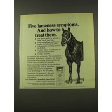 1973 Absorbine Veterinary Liniment Ad - Lameness
