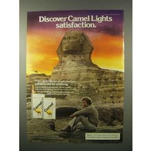 1980 Camel Lights Cigarettes Ad - Satisfaction