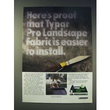 1989 Reemay Typar Pro Landscape Fabric Ad - Here's proof