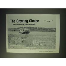 1989 Reinco Hydrograssers & Power Mulchers Ad - The growing choice