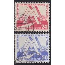 GERMANY DDR [1951] MiNr 0282-83 ( O/used ) [01]