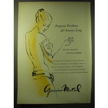 1948 Germaine Monteil Eau de Cologne Dusting Powder Ad - Fragrant freshness