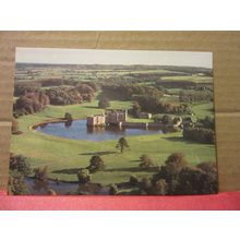 aerial view, LEEDS CASTLE, MAIDSTONE, KENT unused vintage postcard (a) =