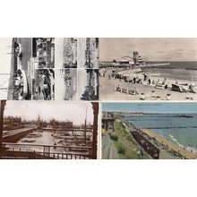 Childrens Corner Lowestoft Pier Fishing 4x Old Postcard s
