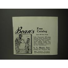1957 L.L. Bean Advertisement - Bean's Free Catalog Just off the press