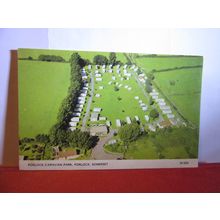 CARAVAN PARK, PORLOCK, SOMERSET unused postcard Colourmaster #