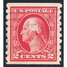 413, Used 2¢ RARE Coil With A Light Cancel * Stuart Katz
