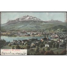 Luzern und der Pilatus, 1904 - Wehrli AK