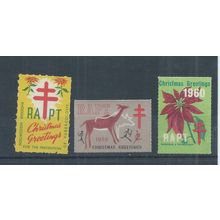 Rhodesia Stamps 1956, 1959 & 1960 cinderellas RAPT labels MNH (N879)