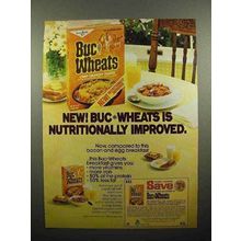 1978 General Mills Buc Wheats Cereal Ad - Improved!