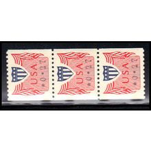 CVP31 27c Shield Very Fine MNH Dry Gum Strip of 3 PA5194