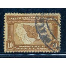 Used 327 10c Map of Louisiana Purchase Just Clears C2736