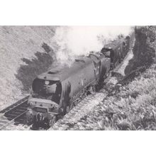 Engine 34065 Waterloo Train Ilfracombe Morthoe Gradient Rare Railway Postcard
