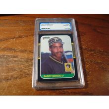 1987 Donruss, Graded Near Mint 8, BARRY BONDS, Pirates